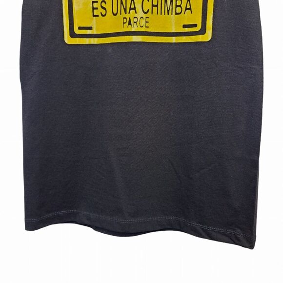 Medellin Es Una Chimba Colombia Black Yellow Short Sleeve Cotton Tshirt Womens M - Picture 3 of 14